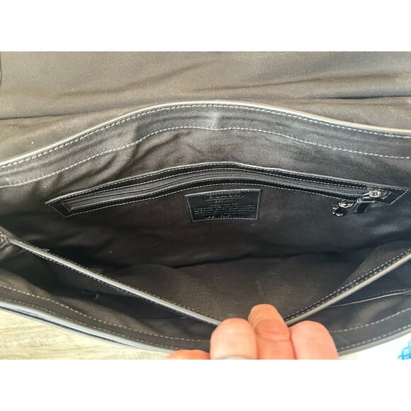 COACH F70098 Black Business Beekman Messenger Briefcase Laptop Bag - Picture 5 of 16